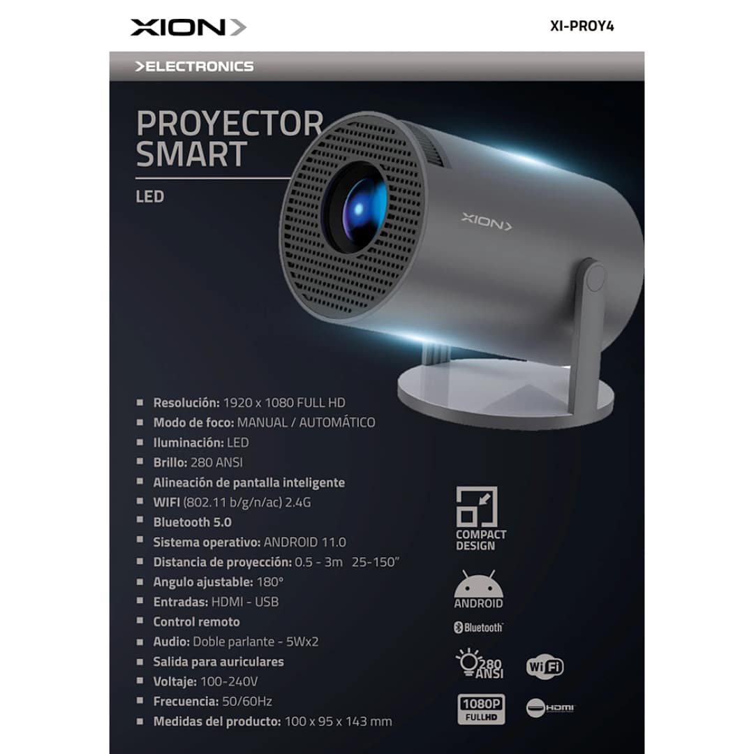 Proyector Smart Led XI-PROY4 - Imagen 3