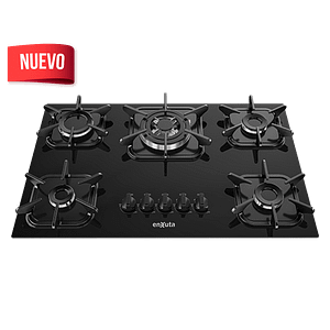 Anafe de Empotrar a Gas en Vidrio Negro – AENXV2752NG – Enxuta
