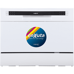Lavavajillas Enxuta LVENXP96W – Compacto, 6 cubiertos, 6 programas y display LED