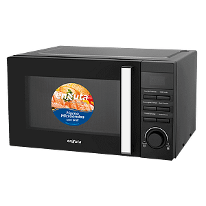 Microondas Control Digital con Grill Combinado – Negro – ENXUTA – MOENX0323DGN