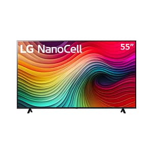 TV LG NanoCell 55” 4K 55NANO080TSA | HDR10 Pro, FILMMAKER MODE, Procesador α5 Gen7