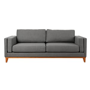 Sofá 3 cuerpos tela premium gris Easy Clean