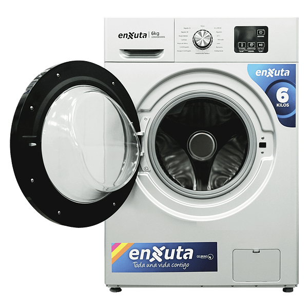 Lavarropas Carga Frontal ENXUTA LENX0650DS – 6kg, 1000RPM, 16 Programas - Imagen 2