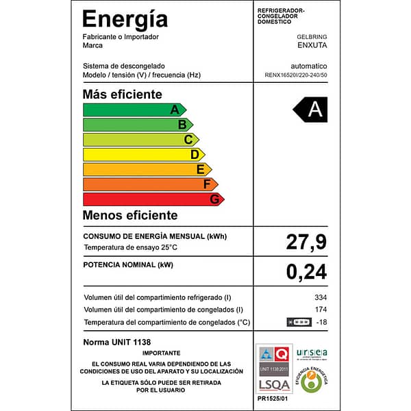 Refrigerador Side By Side Frío Seco Inverter 516 Litros – RENX16520I – ENXUTA - Imagen 3