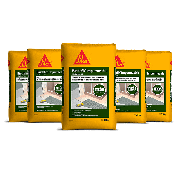 Adhesivo Para Cerámicas Sika Bindafix Impermeable Clásico 25 Kg - Imagen 3