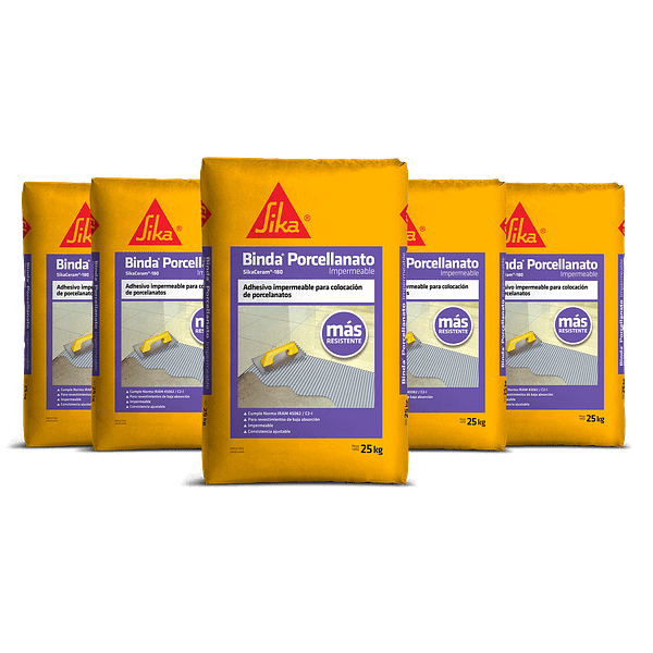 Adhesivo impermeable Sika Binda Porcellanato 25 Kg - Imagen 2