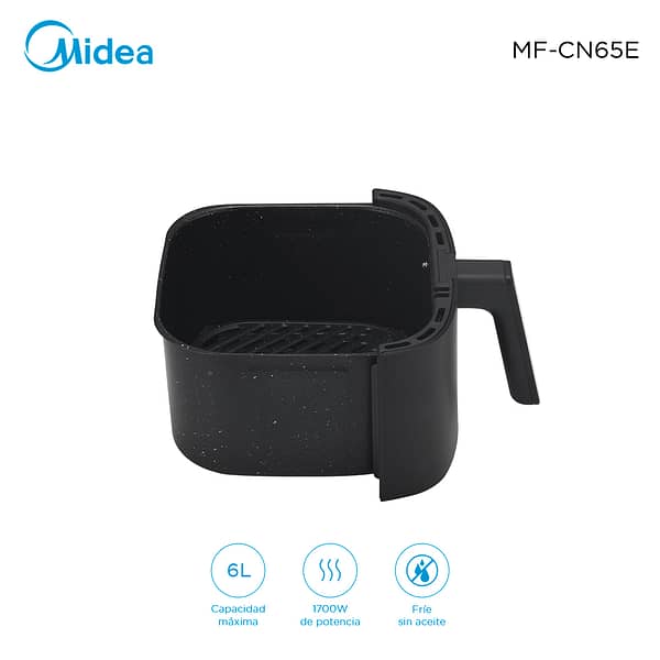 Freidora sin aceite Midea 6L MF-CN65E | Sorprendente potencia y cocina saludable - Imagen 5