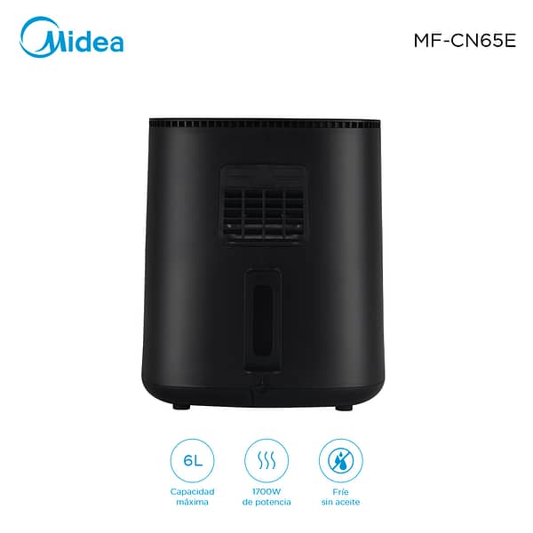 Freidora sin aceite Midea 6L MF-CN65E | Sorprendente potencia y cocina saludable - Imagen 4