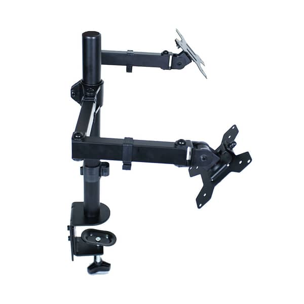 Soporte de Escritorio Doble Brazo con Rotación 360° para Monitor, VESA 100x100, 14 a 27 Pulgadas – STENXDM321427 – enxuta - Imagen 4