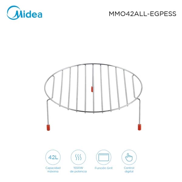 Horno microondas con grill 42L Midea MMO42ALLEGPE - Imagen 2