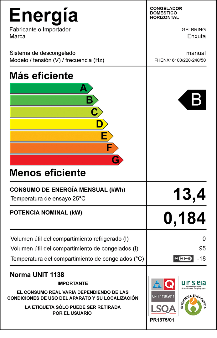 Freezer – FHENX16100 – Enxuta - Imagen 2
