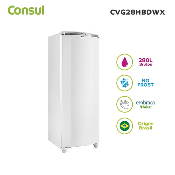 Freezer vertical Consul CVG28HBDWX
