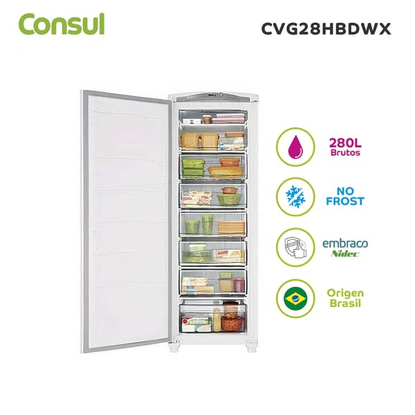 Freezer vertical Consul CVG28HBDWX - Imagen 3